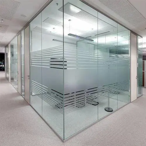 Glass partition installation by Range Shop Fronts