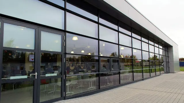 Curtain walling installation by Range Shop Fronts