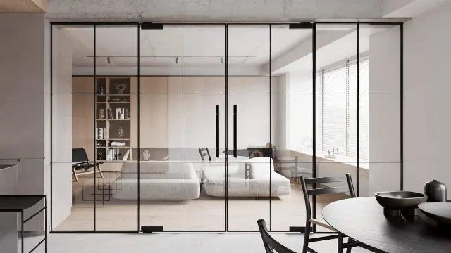 Glass partition installation by Range Shop Fronts